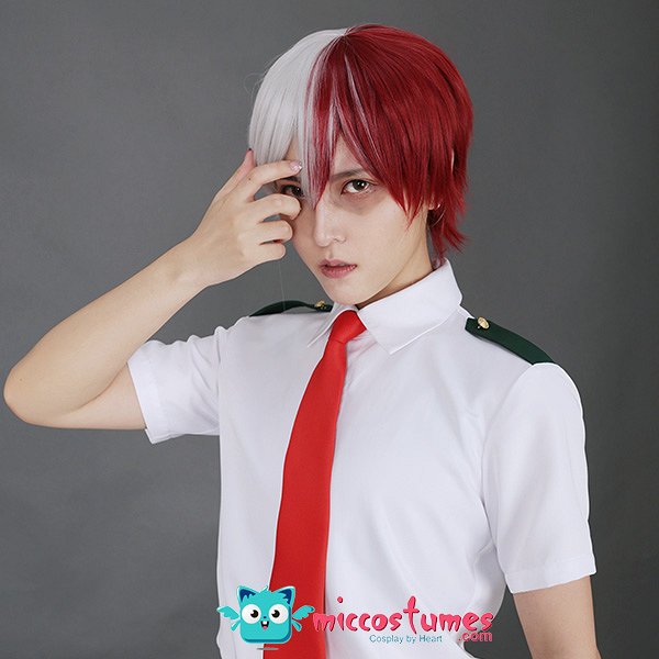 MHA Sommer Schuluniform Cosplay Kostüm für Herren mit Krawatte