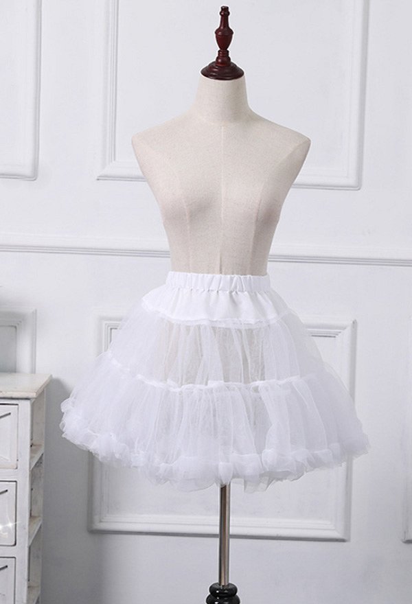 Mujer Falda de Petticoat Lolita Short Skirts Tutu Crinoline