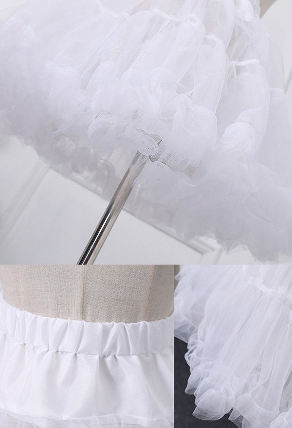 Mujer Falda de Petticoat Lolita Short Skirts Tutu Crinoline