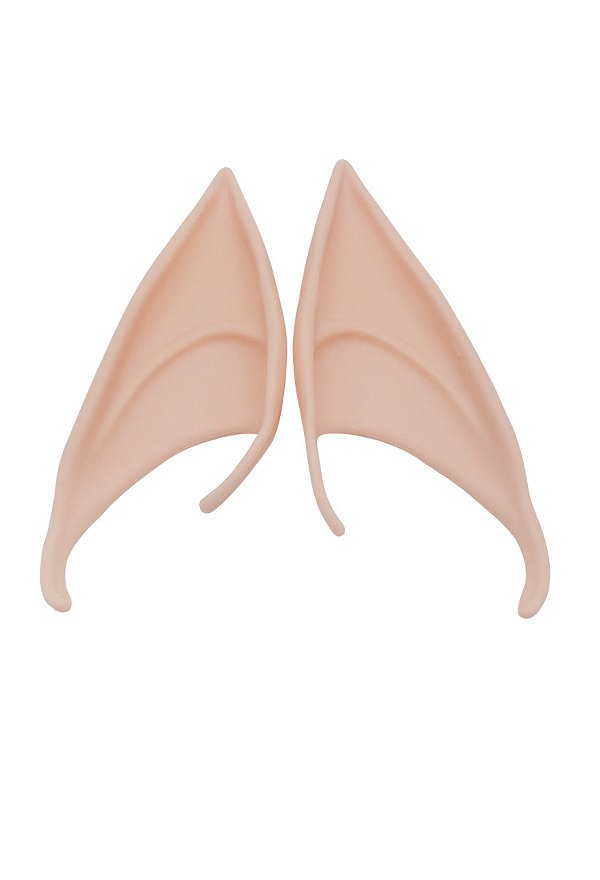 2 Pairs Fairy Elf Ears Light Color Latex Pixie Ear Tips Set Cosplay Masquerade Accessories for Halloween and Anime Themed Party Dress-Up