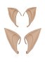 2 Pairs Fairy Elf Ears Skin Color Latex Pixie Ear Tips Set Cosplay Masquerade Accessories for Halloween and Anime Themed Party Dress-Up