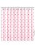 Miccostumes Rosa Herz Duschvorhang Vorhäng für Badzimmer mit Haken Ösen 72x72 Inch