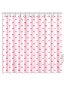 Miccostumes Rosa Herz Duschvorhang Vorhäng für Badzimmer mit Haken Ösen 72x72 Inch