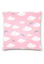 Miccostumes Housse de Coussin Motif Nuage Rainbow Taies d'Oreiller Pillowcase 18x18 Inch