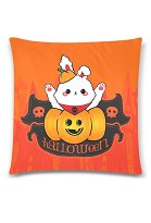 Miccostumes Housse de Coussin Halloween Motif Citrouille Lapin Taies d'Oreiller Pillowcase 18x18 Inch Miccostumes Housse de Coussin Halloween Motif Citrouille Lapin Taies d'Oreiller Pillowcase 18x18 Inch