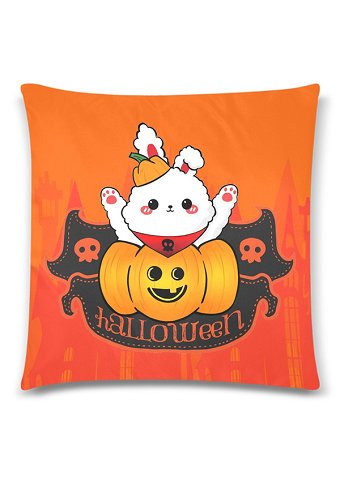 Miccostumes Halloween Kürbis Hase Dekokissenbezug Kissenbezug 18x18 Inch