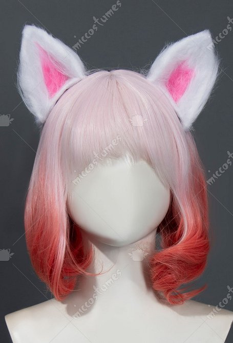 Cat Wolf Fox Furry Animal Ears Headband and Tail Set Animal Dress Up Set Cosplay Accessory