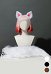 Cat Wolf Fox Furry Animal Ears Headband and Tail Set Animal Dress Up Set Cosplay Accessory