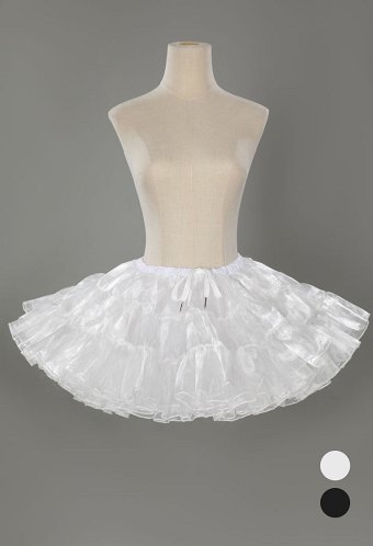 Puffy Layered Petticoat Skirt Short Tutu Underskirt for Cosplay Halloween