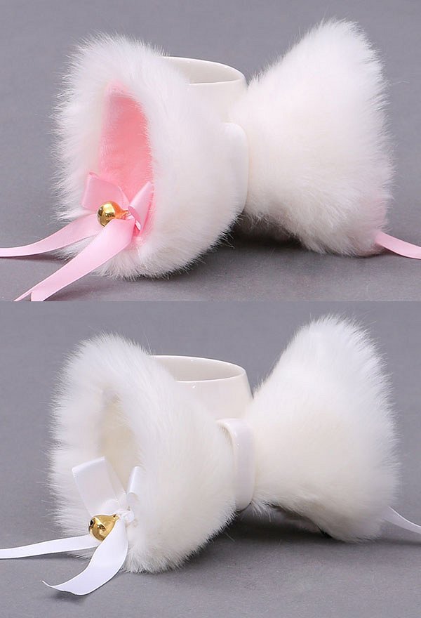 Accessoire de Cosplay Pince à Cheveux Lolita avec Oreilles de Chat Renard de Style Japonais en Fausse Fourrure