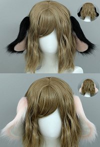 Coiffe des Oreilles de Chien en Fourrure Lolita Animal Accessoire de Cosplay