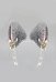 Pinces à cheveux à oreilles pelucheuses de chat et renard noir et gris style Lolita japonais pinces à oreilles animales artisanales en fausse fourrure accessoires de cosplay pour Halloween