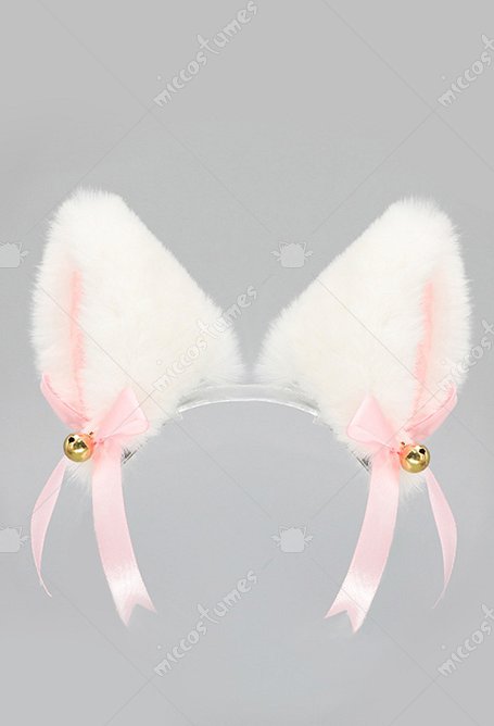 Pinces à cheveux à oreilles pelucheuses de chat et renard rose et blanc style Lolita japonais pinces à oreilles animales artisanales en fausse fourrure accessoires de cosplay pour Halloween