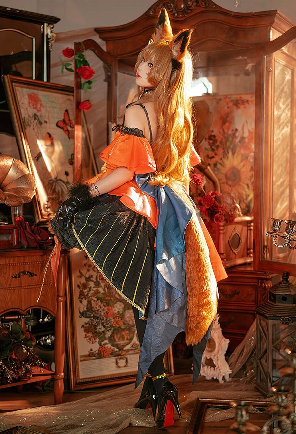 CEOBE Cosplay Kostüm Ohren und Schwanz mit Pumpe