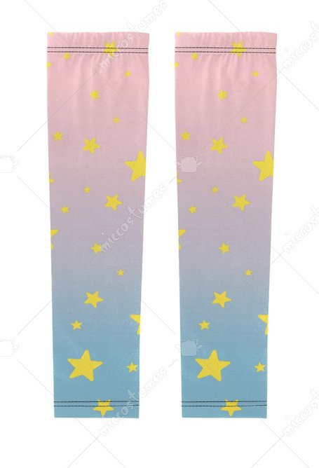 Star Farbverlauf Sonnencreme Manschette UV-Schutz Cosplay Zubehör Sports Eismanschette Armschutz