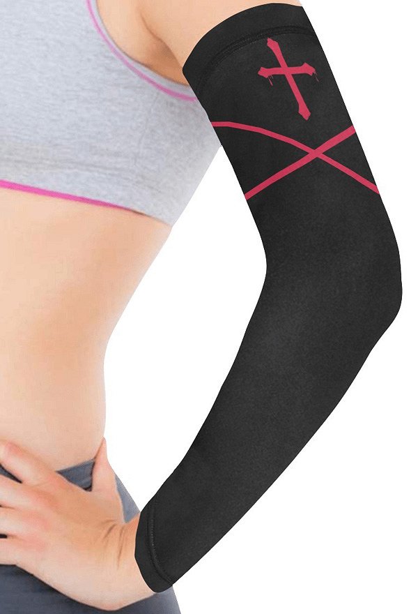 Arm Sleeves Cross Pattern Sun Protection Arm Cover Sunproof Sleeves