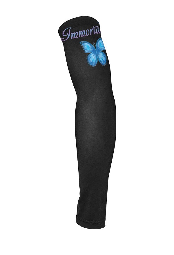 Arm Sleeves Blue Butterfly Pattern Sun Protection Arm Cover Sunproof Sleeves