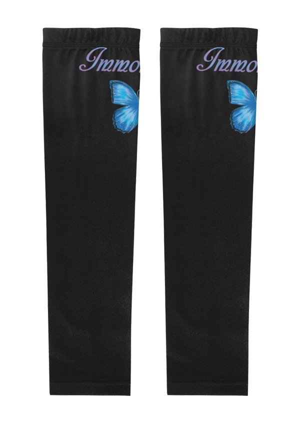 Blau Schmetterling Sonnencreme Manschette UV-Schutz Cosplay Zubehör Sports Eismanschette Armschutz