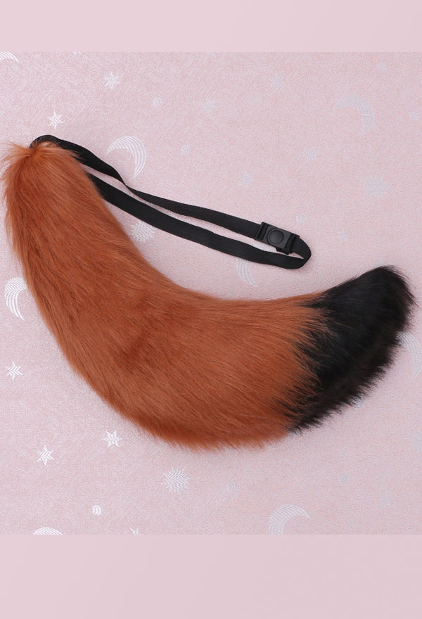Accessoire de Cosplay Queue de Renard en Fausse Fourrure