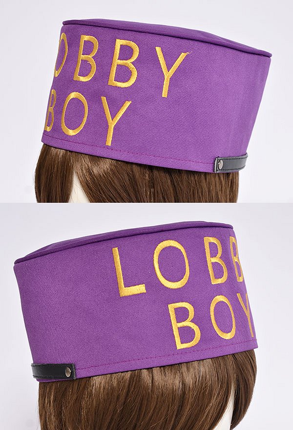 The Grand Budapest Hotel Unisex Adult Purple Zero Lobby Boy Hat