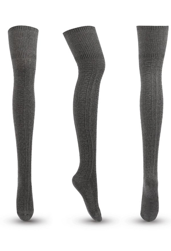 Miccostumes Hosiery Long Cotton Thigh High Socks Over the Knee High Boot Stockings Cotton Leg Cosplay Accessories