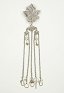 Mittelalter Kostüm Accessoire Silber Vintage Kette Schnalle Anhänger