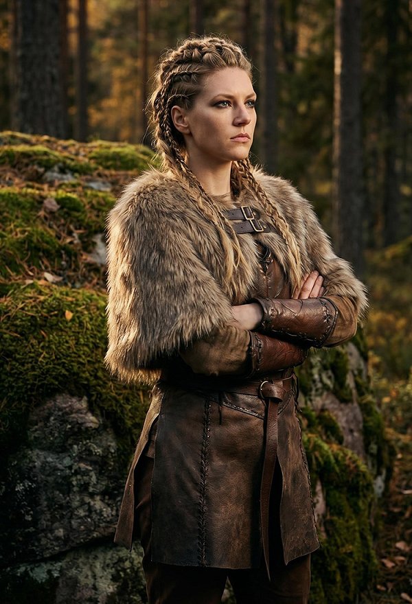 Viking-style Faux Fur Shawl Medieval Scarf Shawl