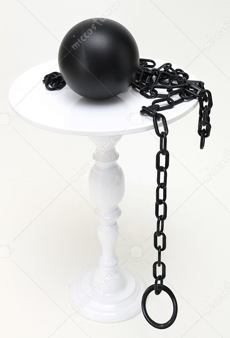 Accessoire de Lingerie Chaîne à Boules en Plastique Noir