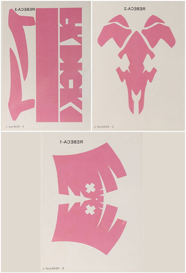 Cyberpunk: Edgerunners Rebecca Cosplay Pegatina de Tatuaje 3 pcs