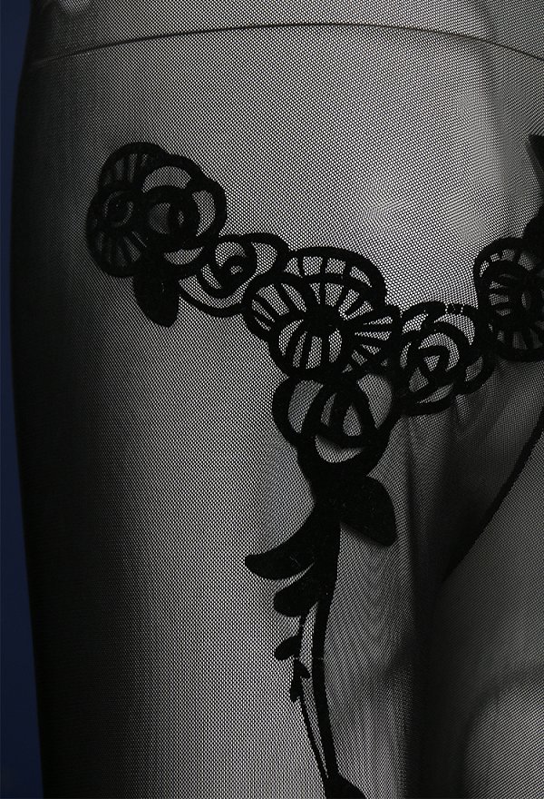 FGO Costume de Cosplay Consort Yu Mei-ren Costume de Accessoire Collant à Motif Floral Bas Collant