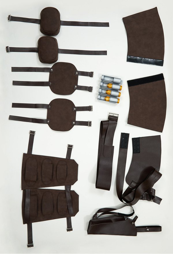 Fallout  Conjunto de cinturón de accesorios para cosplay armadura de hombro y cinturón con protectores de muñecas y rodilleras