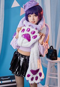 Raiden Shogun Schal Paw Kawaii Katzenpfote Schal