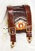 Genshin Impact Klee Linda Mochila de Cuero PU Marrón con Accesorio