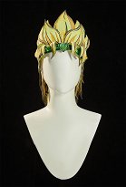 Peluca amarilla con gorra para cosplay de Dio JJBA en 2D Line Art Ver Peluca amarilla con gorra para cosplay de Dio JJBA en 2D Line Art Ver