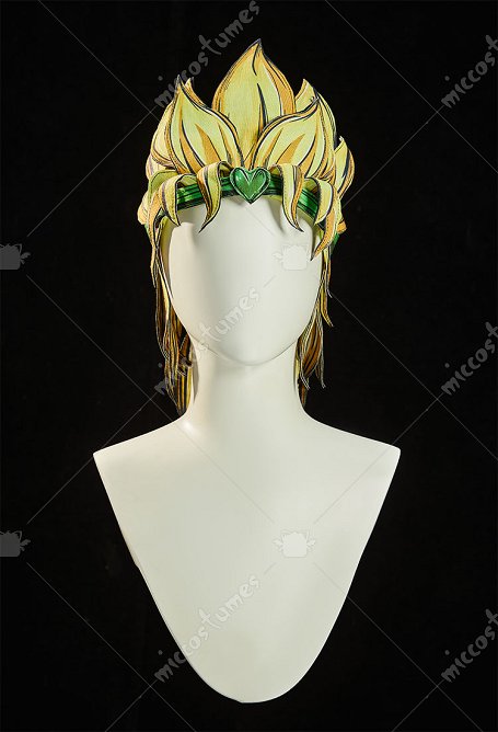 Peluca amarilla con gorra para cosplay de Dio JJBA en 2D Line Art Ver