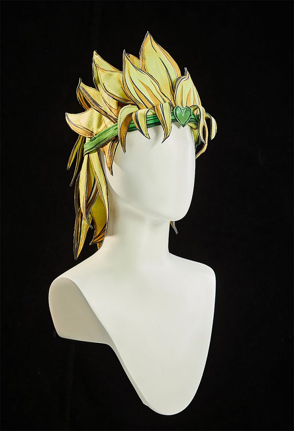 2D-Linienzeichnung Ver JJBA Dio Cosplay Gelbe Perücke Hut