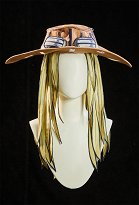 Peluca de cosplay 2D Line Art Ver JJBA Gyro Zeppeli con sombrero Peluca de cosplay 2D Line Art Ver JJBA Gyro Zeppeli con sombrero