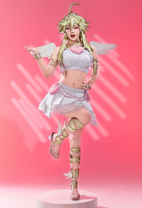 Panty Stocking Anime Cosplay Yellow Wig Hat