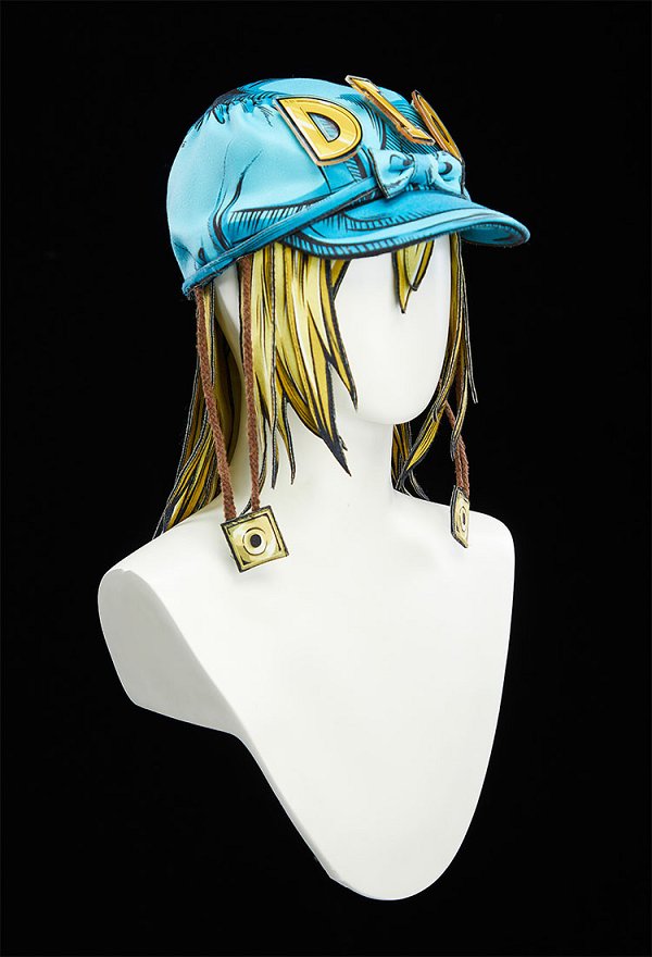 Peluca y gorro con postizos para cosplay de Diego Dio Brando en estilo 2D Line Art Ver JJBA