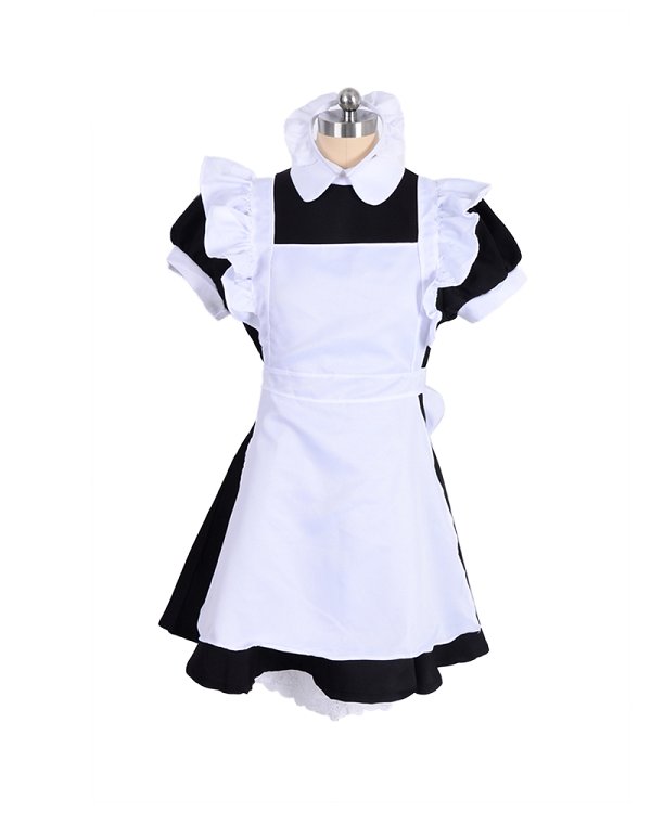 Alice in Wonderland Women Girl Maid Fancy Dress Lolita Cosplay Costume