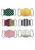 KNY Child of Brightness Thunder Red Bean Water Butterfly Insect Serpent Snake Kisatsutai Gasket Mask Derivated Cosplay Accessory Set of 6