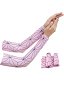 KNY Red Bean Anime Japanese Pattern Derivative UV Sun Protection Compression Arm Sleeves Tattoo Cover Up Cosplay Sports Accessory for Women and Men