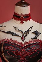 Accessoire Cosplay pour l'amour et l'espace intersidéral Scarlet Passion MC Accessoires d'épaule avec collier Accessoire Cosplay pour l'amour et l'espace intersidéral Scarlet Passion MC Accessoires d'épaule avec collier