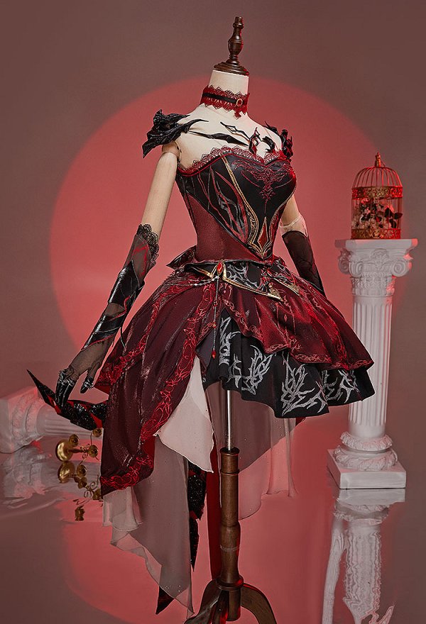 Amor y espacio profundo Scarlet Passion MC Cosplay Accesorio Cola Prop