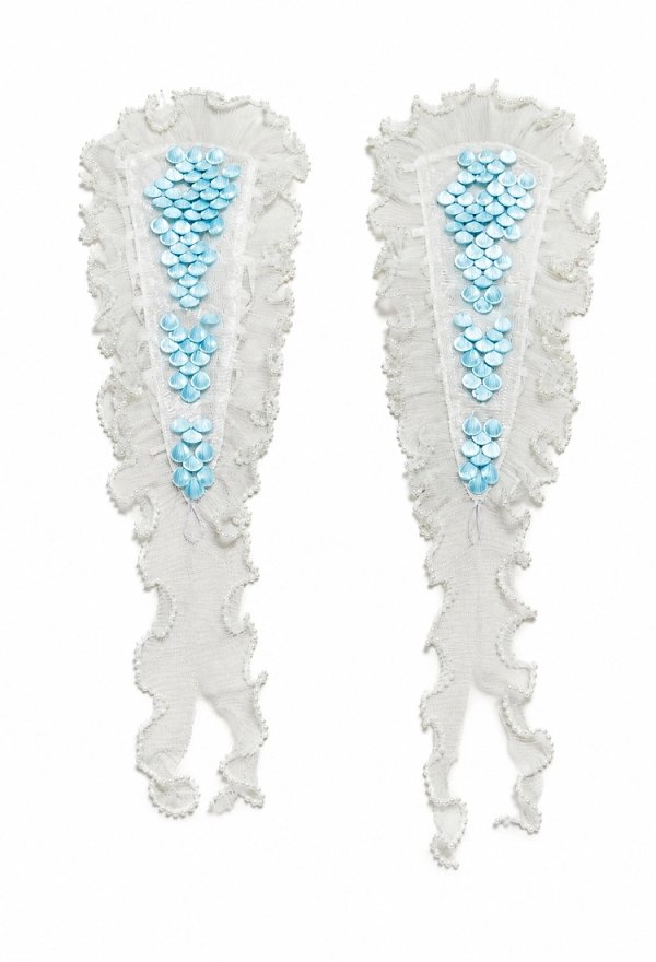 Guanteletes Medievales de Sirena Daizbella Protectores de Brazo de Concha Azul Impresos en 3D