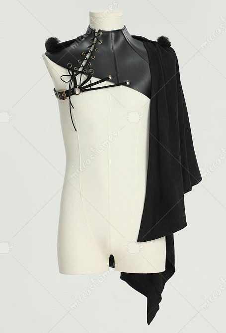 Medieval Cosplay Cloak Renaissance Irregular Vintage Cape with Hood