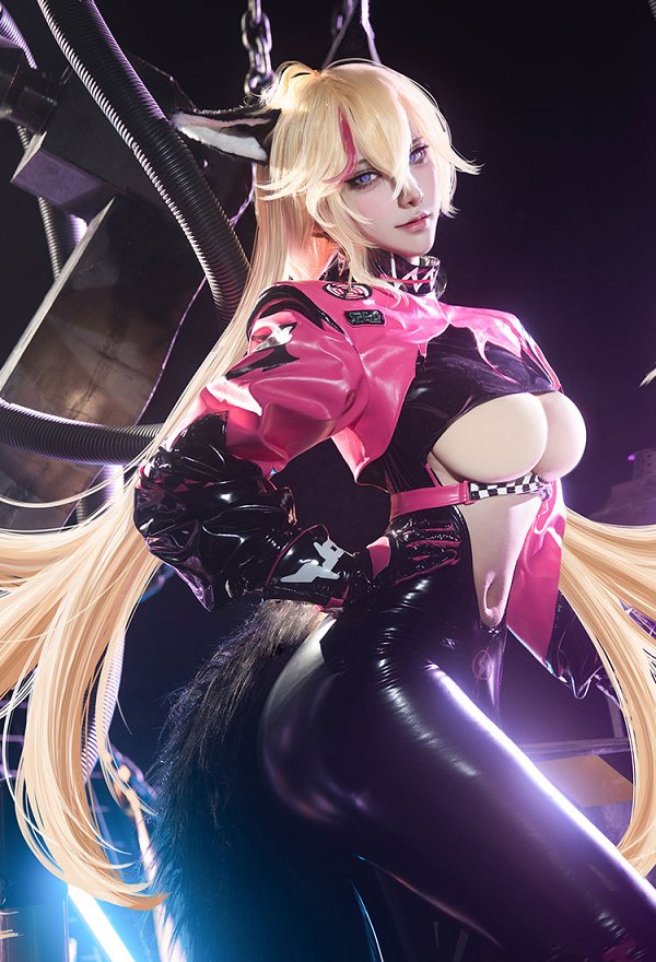 Muse Dash Rin Cosplay Zubehör Ohren und Schwanz mit aufblasbarer Pumpe