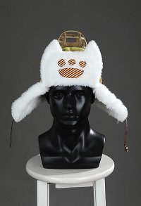 MH Wilds Felyne Cosplay Accessory Cap Cat Paw Plush Hat