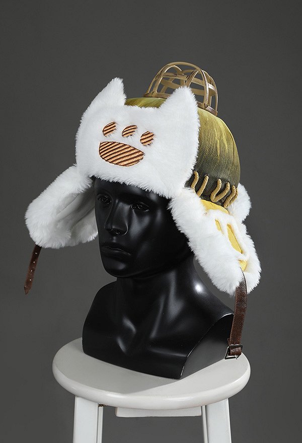 MH Wilds‌ Felyne Cosplay Accessoire Mütze Katzenpfote Plüschmütze