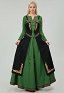 Medieval Retro Dress Apron Renaissance Viking Clothing Front Opening Outer Dress Cosplay Costume